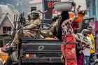 Des membres du M23 à Bukavu, le 18 février 2025. © Luis TATO / AFP