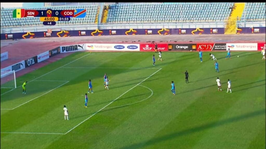CAN U20 : Le Sénégal mène à la pause face à la RDC (1-0)