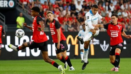 Le Stade Rennais s’impose face à l’OM grâce à un but de Ludovic Blas dans les arrêts de jeu
