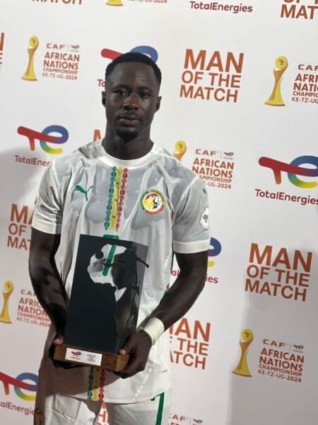 CHAN 2025 : Libasse Gueye élu homme du match après le succès du Sénégal face au Nigeria (1-0)