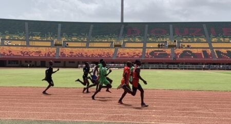 FENSCO 2025 – Athlétisme (Garçons) : Les finalistes du 100 m connus avec la fusée de Rufisque Ababacar Sy !