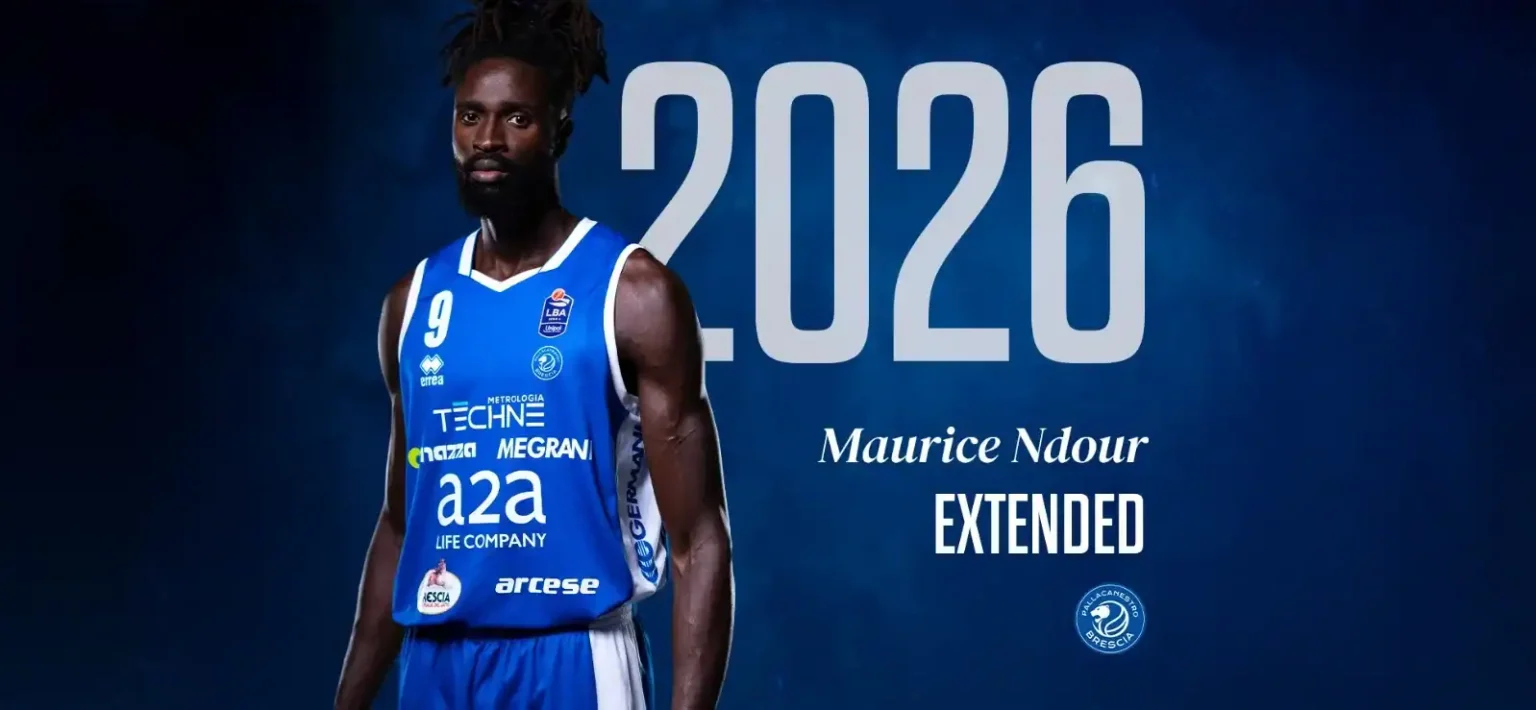 Italie : Maurice Ndour prolonge avec le Pallacanestro Brescia jusqu’en 2026 !