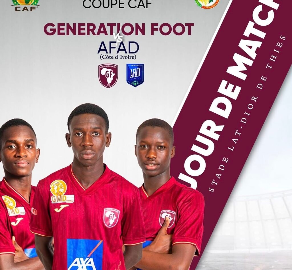 Coupe CAF : Génération Foot à l’épreuve de l’AFAD Coupe CAF : Génération Foot à l’épreuve de l’AFAD