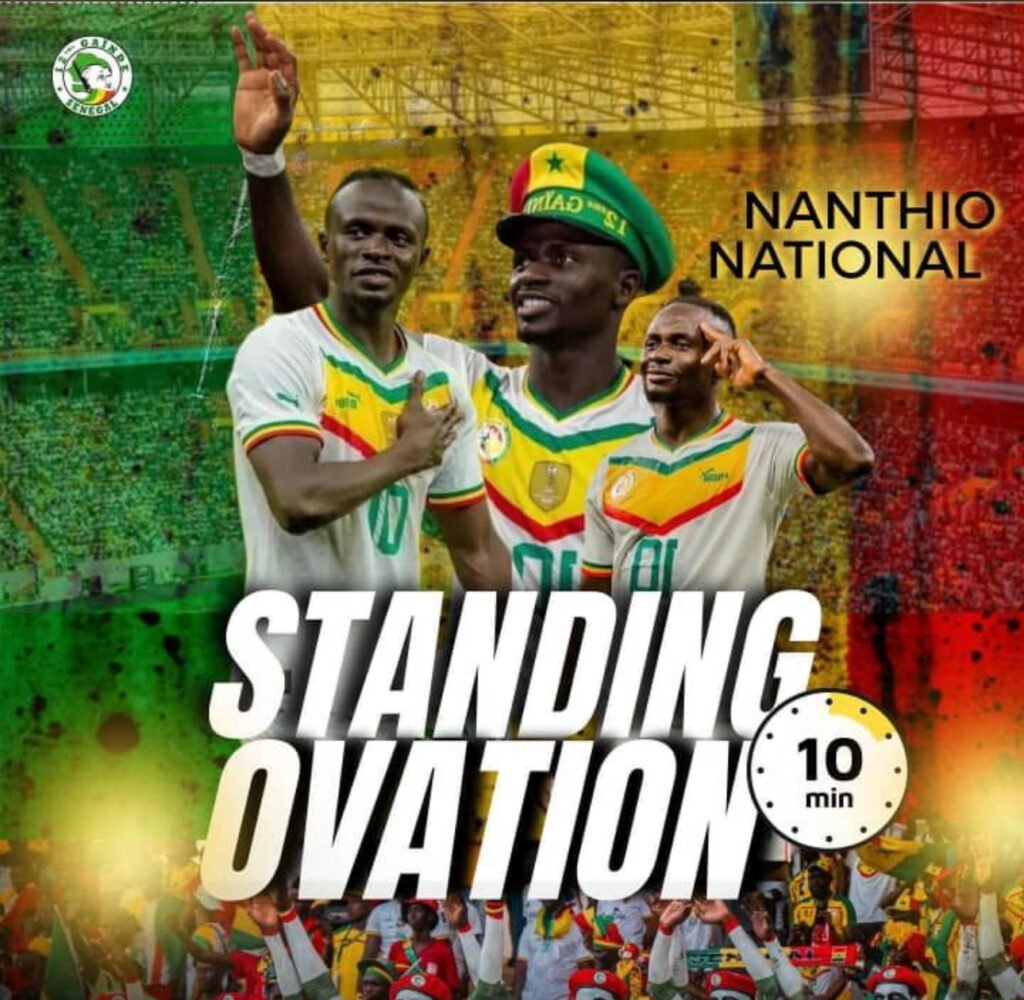 e de jeu à la légende vivante Sadio Mané. e de jeu à la légende vivante Sadio Mané.