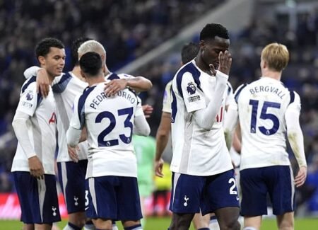 Premier League : Tottenham domine Everton avec un but de Pape Matar Sarr Premier League : Tottenham domine Everton avec un but de Pape Matar Sarr