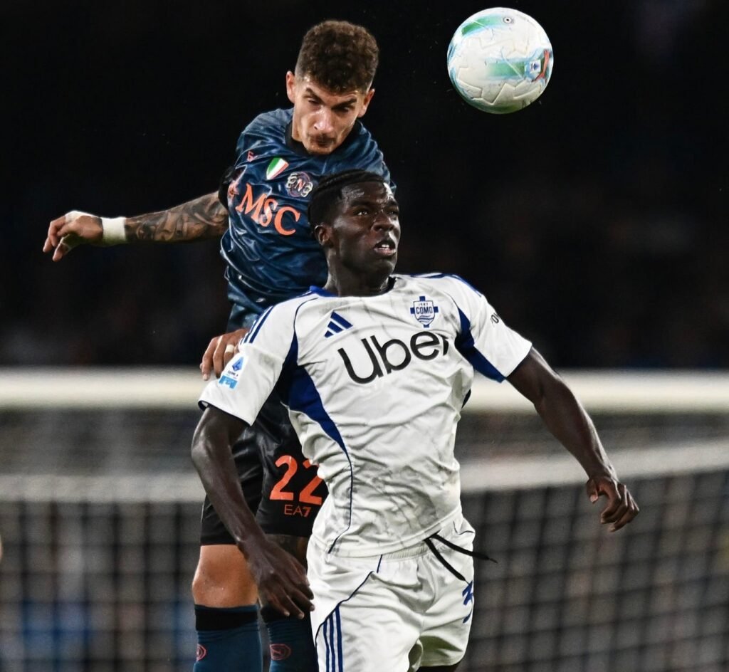 Serie A : Como d’Assane Diao partage les points avec Naples